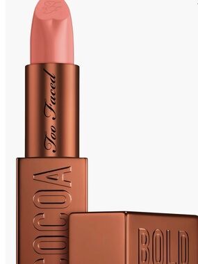 Too Faced Bold Cocoa Lipstick in Buttercream